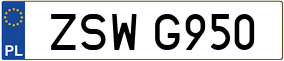 Trailer License Plate